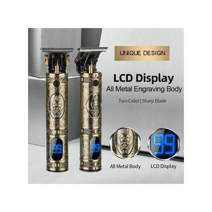 Tondeuse Cheveux/Barbe Professionnelle Sans Fil Afficheur Lcd