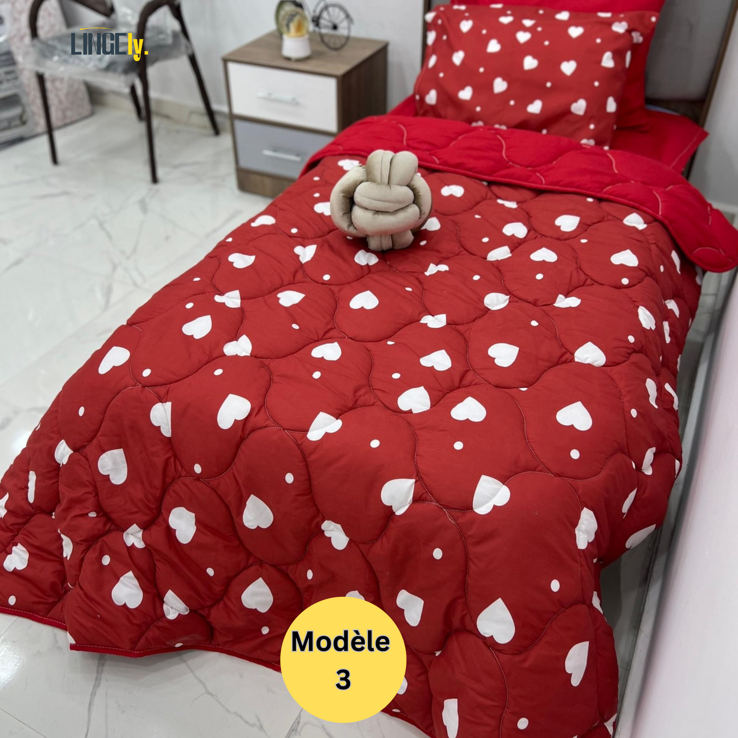 Couette 1 Place 3 Pièces – Qualité Premium
