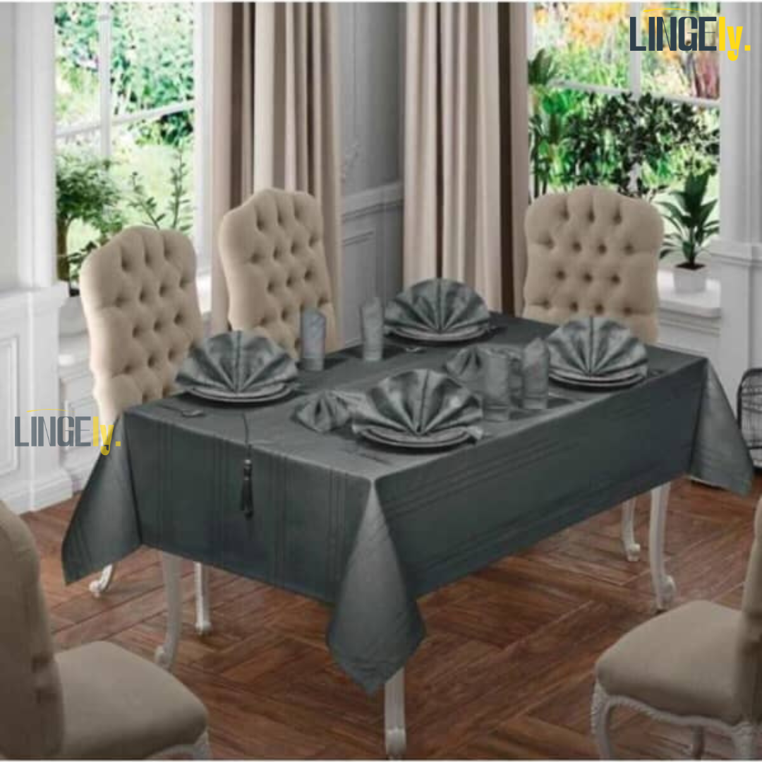 Ensemble de Table de Luxe 26 Pièces - Linge de Table Turc de Qualité Supérieure