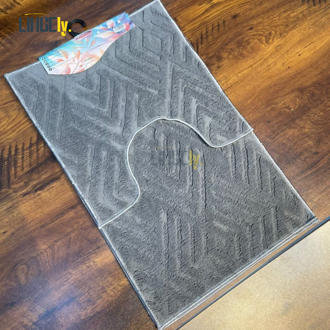 Tapis de Bain Luxe, Antidérapant, Lavable à la Machine, Tissu Turquie,Plusieurs Couleurs 🇹🇷✨