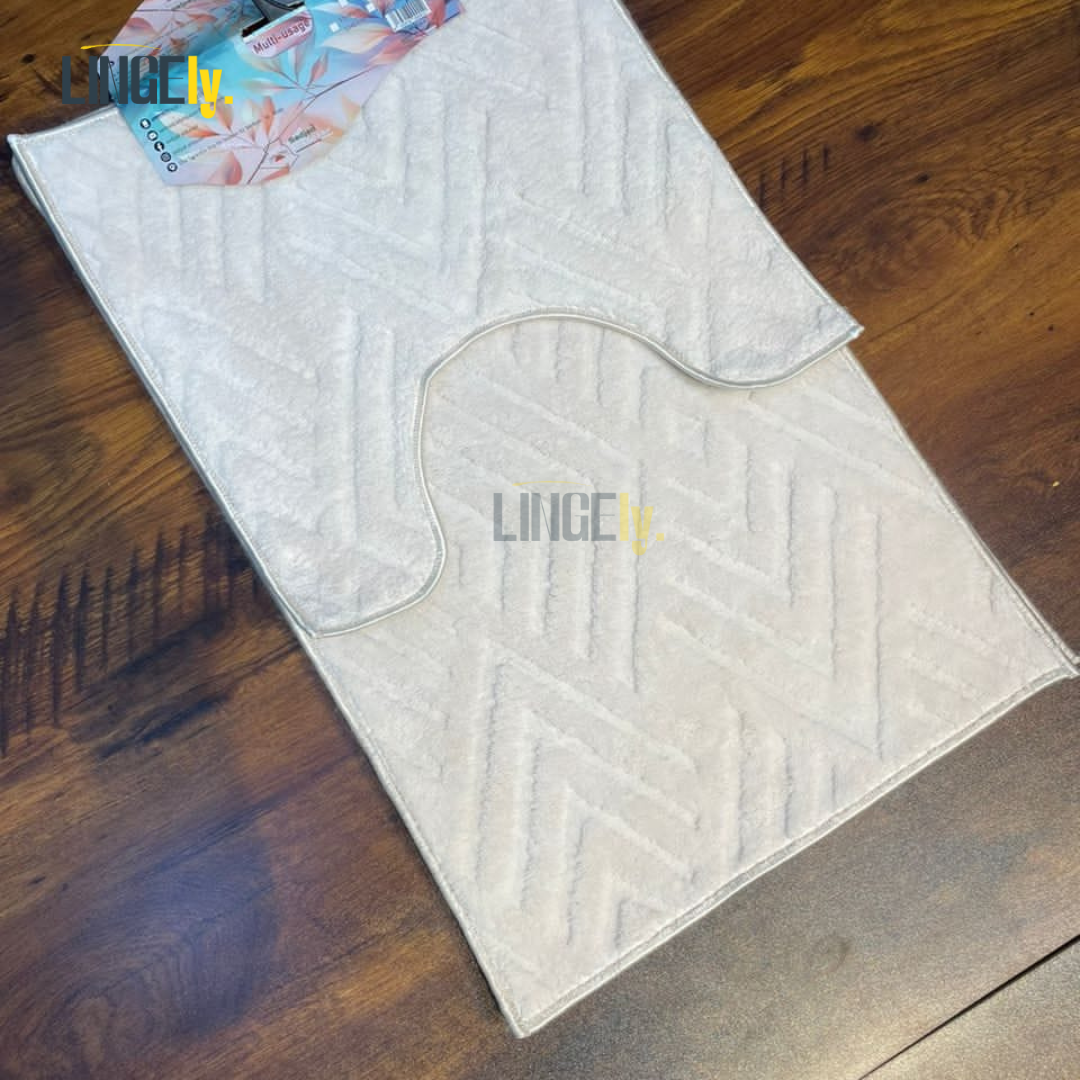 Tapis de Bain Luxe, Antidérapant, Lavable à la Machine, Tissu Turquie,Plusieurs Couleurs 🇹🇷✨