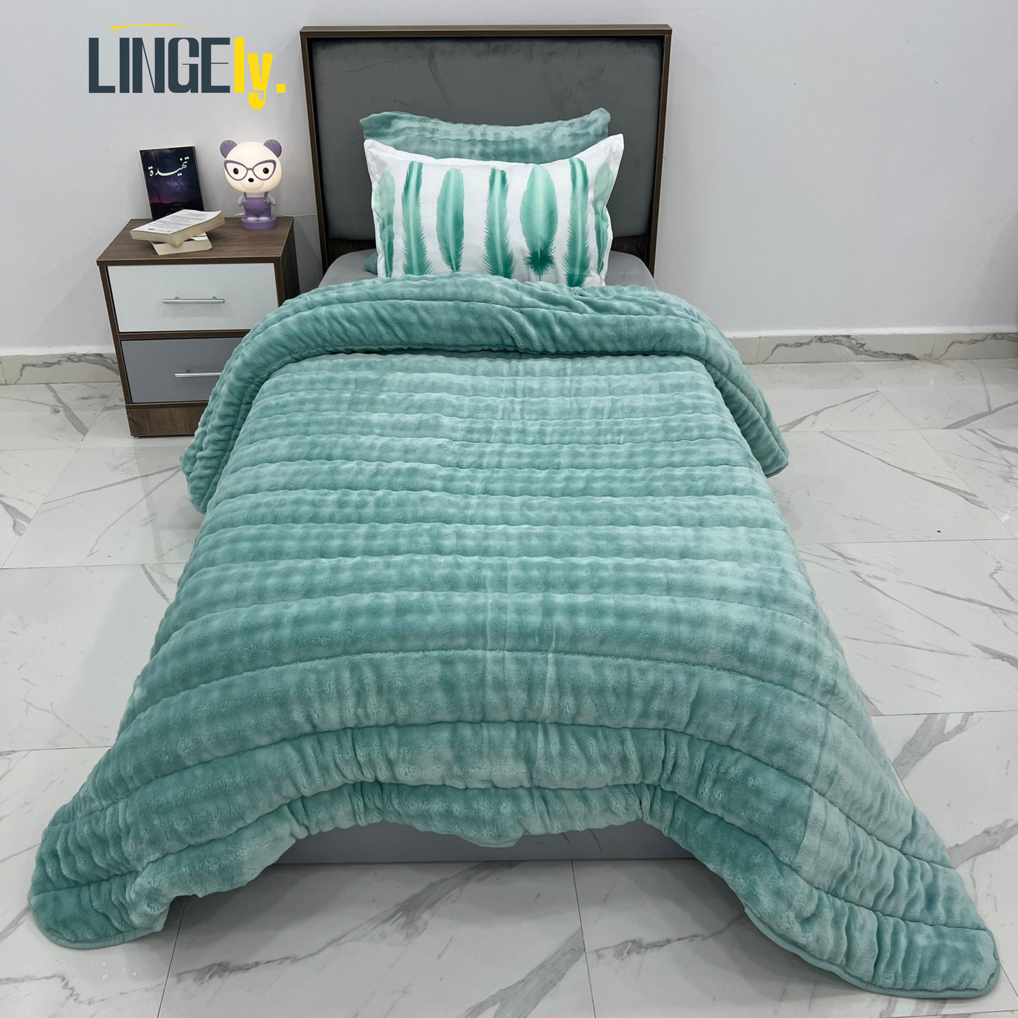 Couette Premium 1 Place-3 Pièces (Couette + 2 Taies)