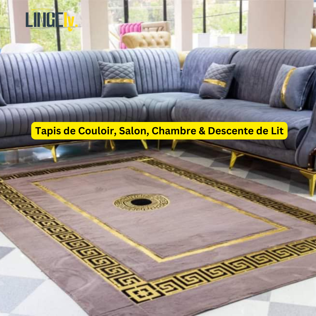 Tapis de Couloir, Salon, Chambre & Descente de Lit – Plusieurs Couleurs & Dimensions Disponibles