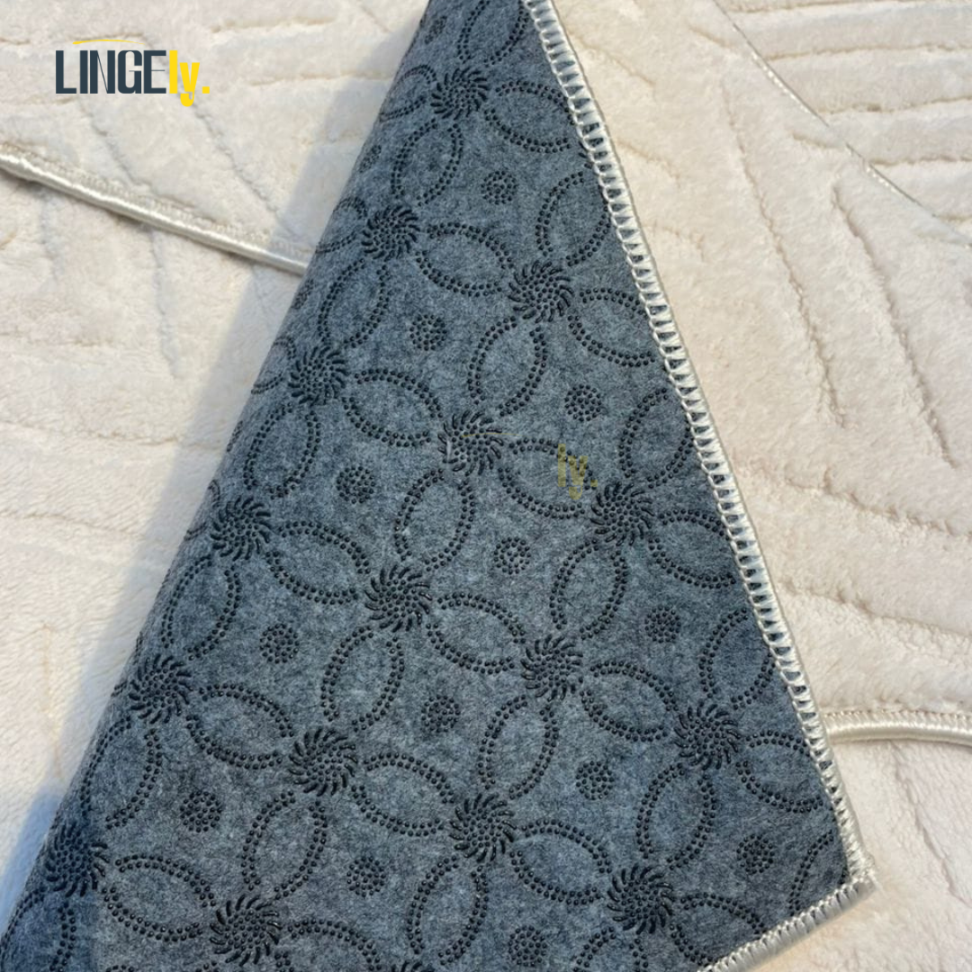 Tapis de Bain Luxe, Antidérapant, Lavable à la Machine, Tissu Turquie,Plusieurs Couleurs 🇹🇷✨