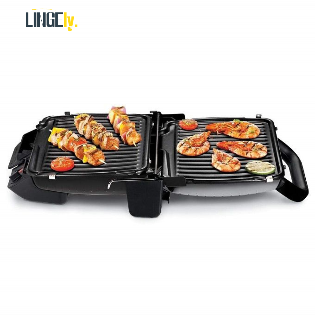 Tefal Grille Viande 3 En 1  multifonction  /Panini / Barbecue/ Ultracompact - 2000 W Noir