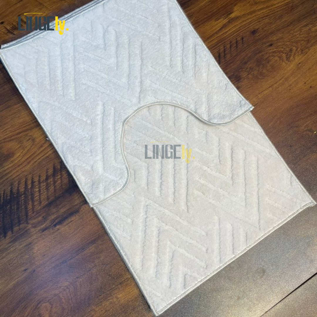Tapis de Bain Luxe, Antidérapant, Lavable à la Machine, Tissu Turquie,Plusieurs Couleurs 🇹🇷✨