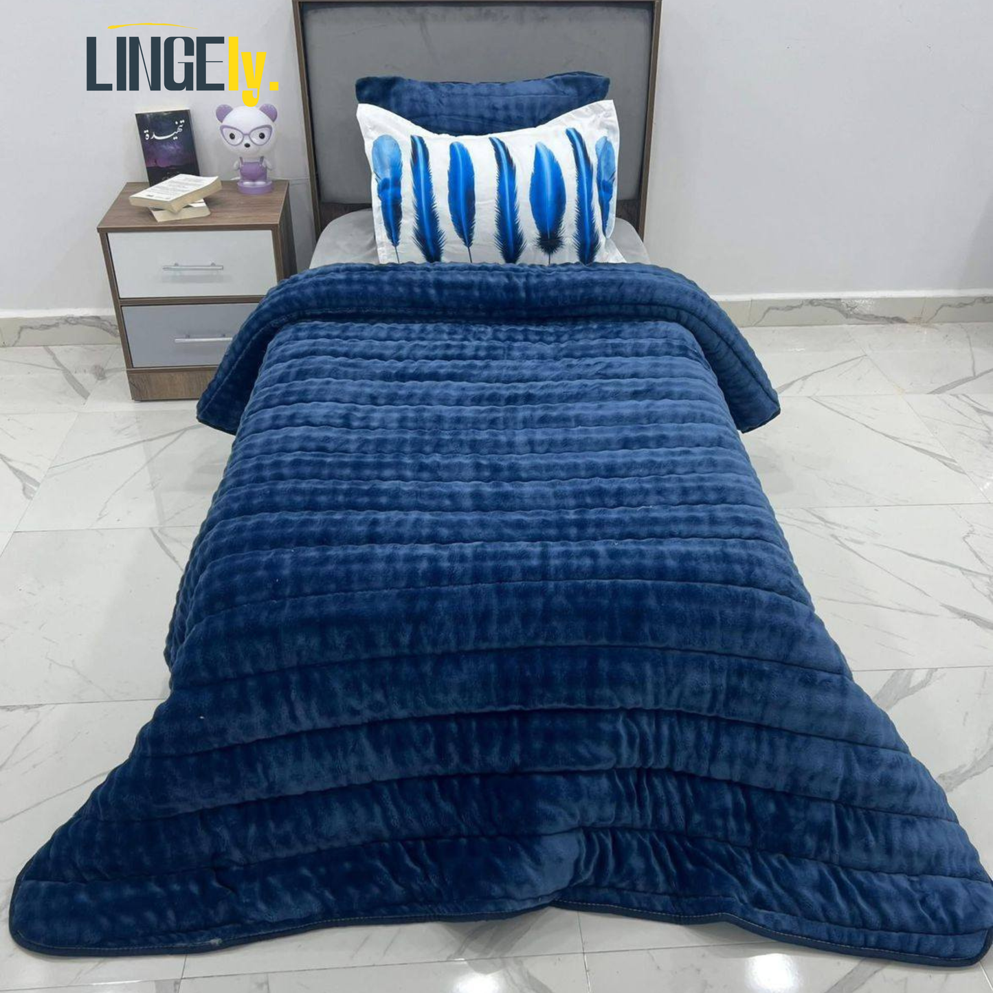 Couette Premium 1 Place-3 Pièces (Couette + 2 Taies)