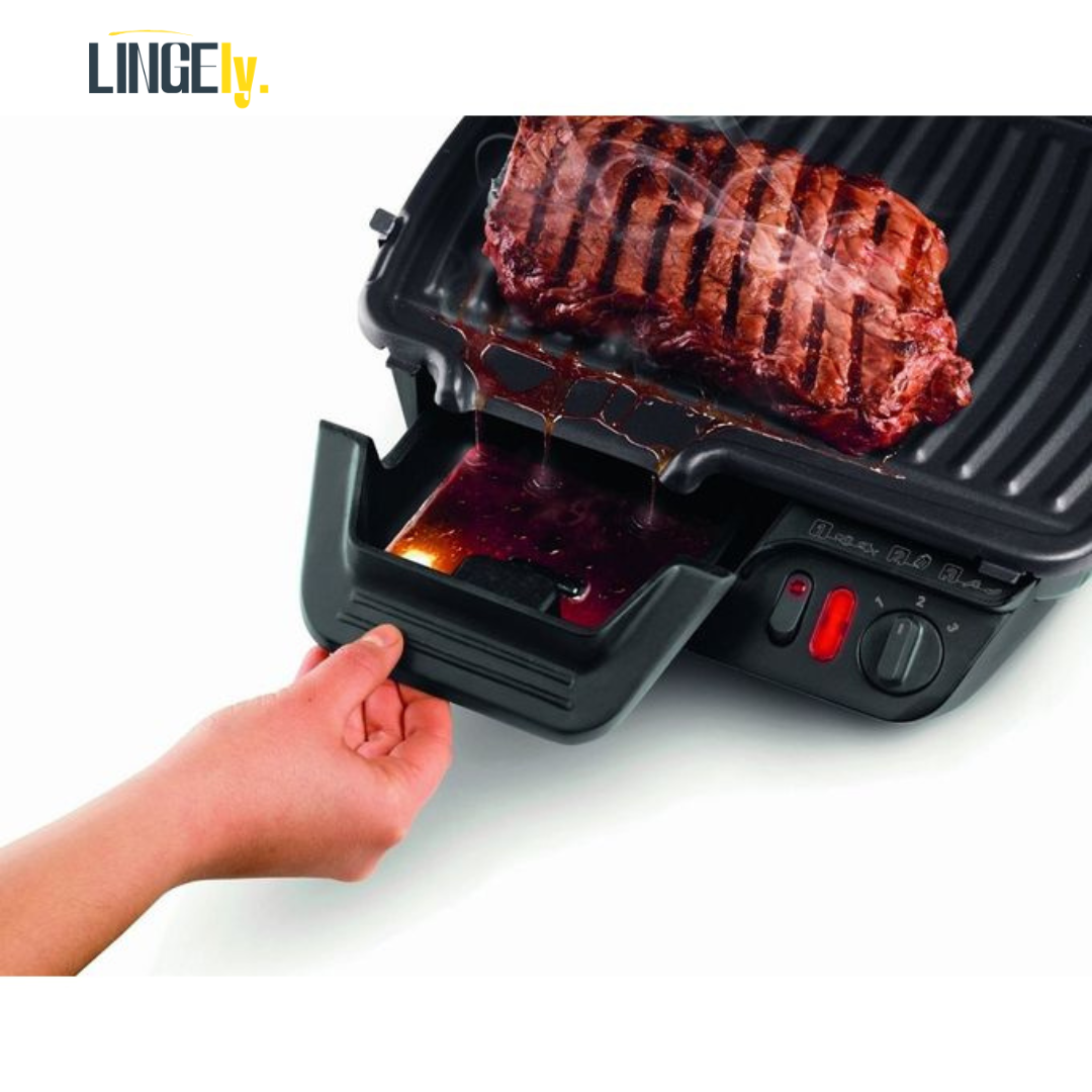 Tefal Grille Viande 3 En 1  multifonction  /Panini / Barbecue/ Ultracompact - 2000 W Noir