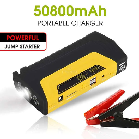 حقيبة الطوارئ المتكاملة 6في1 متعددة الإستعمالات متوافقة مع كل السيارات و الدرجات النارية Car Jump Stater 50800MAH